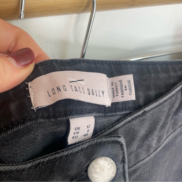Long Tall Sally Charcoal Skinny Jeans NWOT Women’s 8 High Rise - Picture 3 of 7